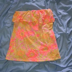 Lily Pulitzer Strapless Shirt